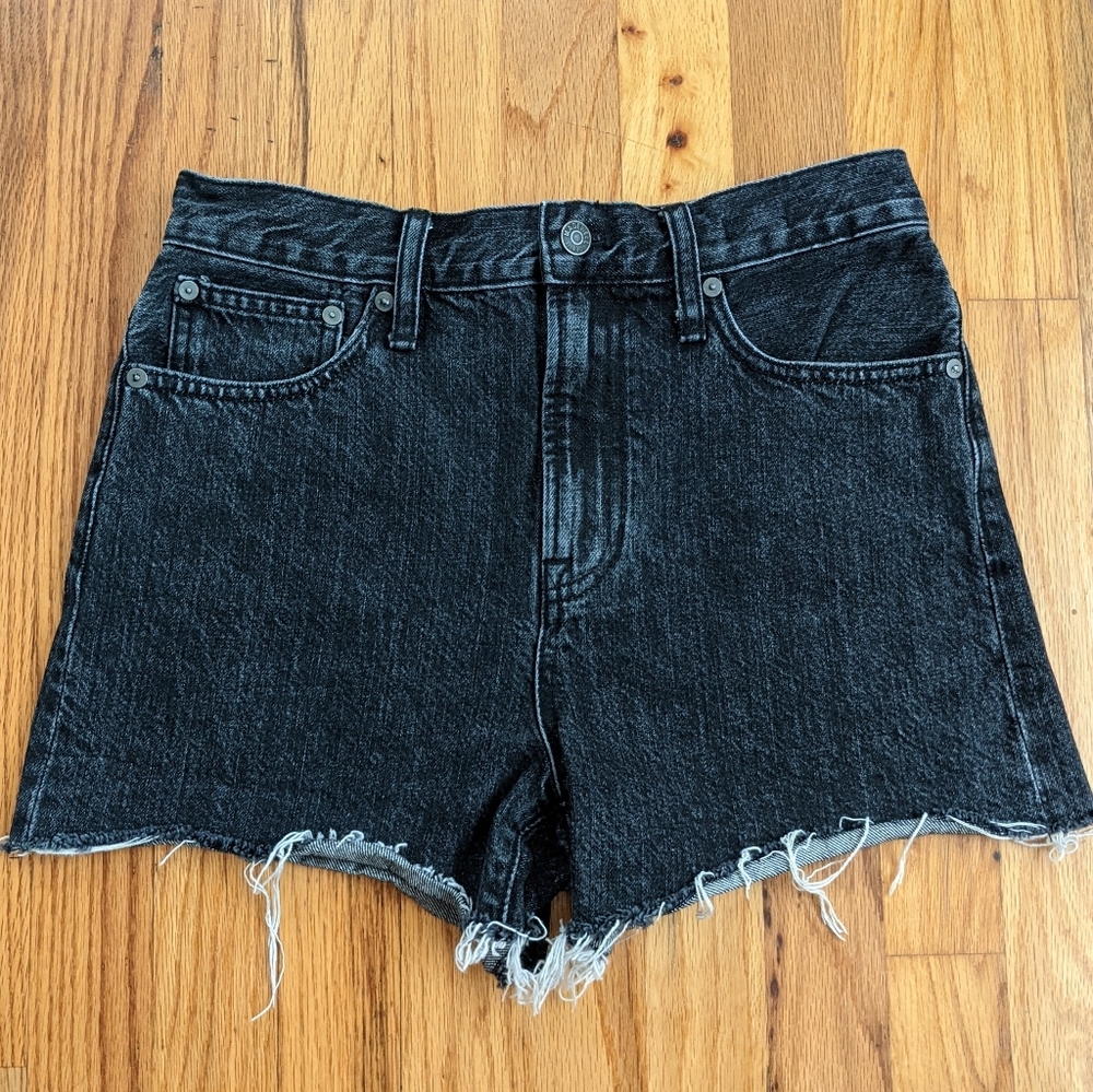 Madewell The Perfect Jean Short Washed Black 26